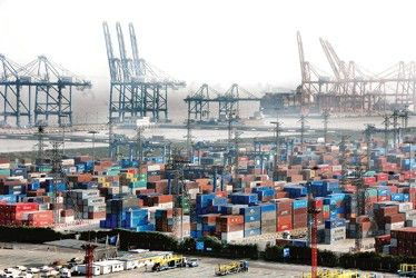 上海港 打磨 箭頭 破 寒潮